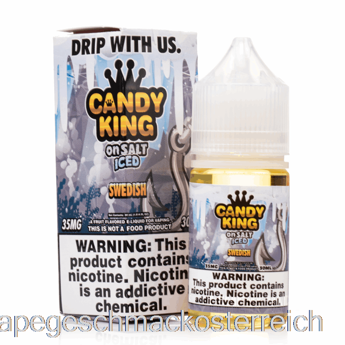 Iced Swedish – Candy King Auf Salz – 30 Ml 50 Mg Vape-Geschmack